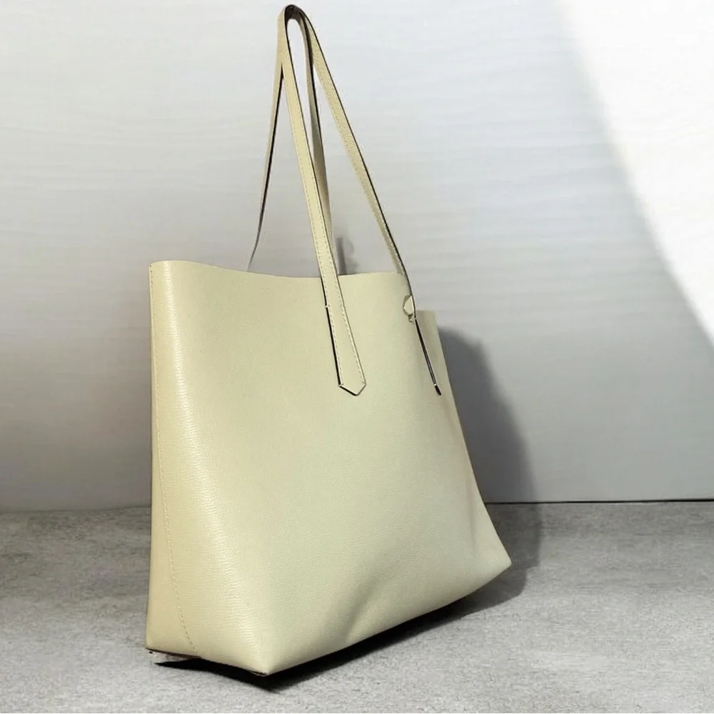 Kate Spade Molly Bikini Dot Pop Large Tote in Lemon Sorbet EUC